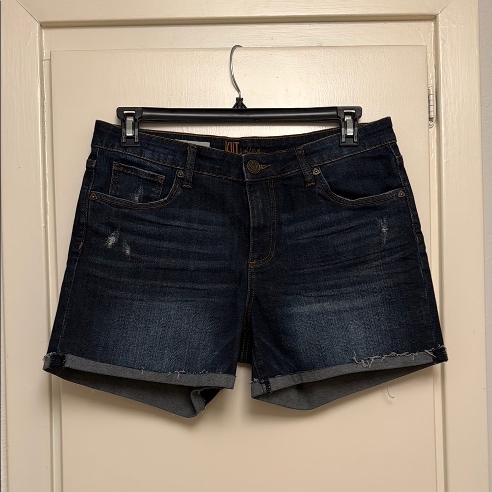 Women's Dark Blue Denim Shorts